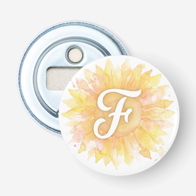 Brev F Solros Förnamn Monogram Initial  Flasköppnare (Framsidan)