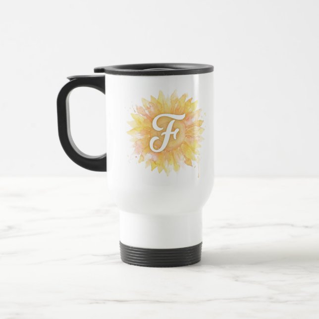 Brev F Solros Förnamn Monogram Initial  Resemugg (Vänster)