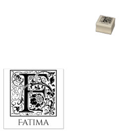 Brev F Vintage First Brev med eget namn Stämpel