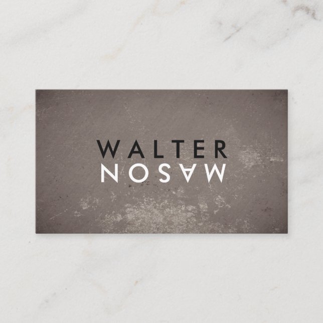 Brev Flip Grungy Struktur Visitkort (Framsida)