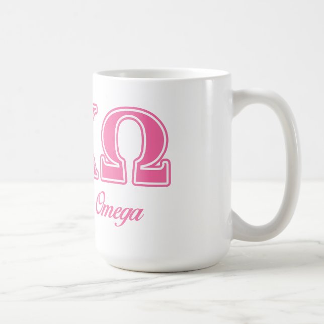 Brev för Alphi ChiOmega rosor Kaffemugg (Höger)