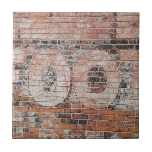 Brev för avläst Ghost-tecken Kakelplatta (Framsidan)