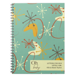 Brev för den bärbara datorn Baby i MidCentury Mode Anteckningsbok