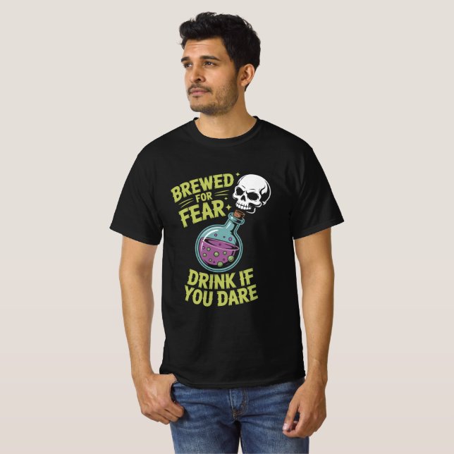 Brev för fruktspotion Flaska T-Shirt (Hel framsida)
