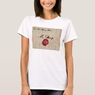 Brev för Herr Darcy regenskapkärlek Tee Shirt
