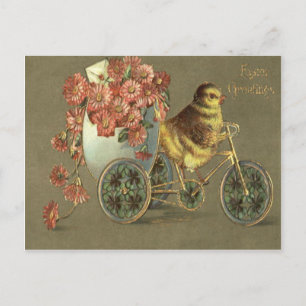 Brev för kärlek för cykel för Chrysanthemum för Helg Vykort