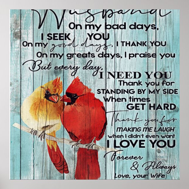 Brev för Make | FamiljeDekoration | Poster (Framsidan)