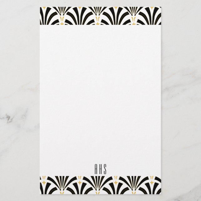 brev för mönster för fläktar för 20-talart brevpapper (Framsida)