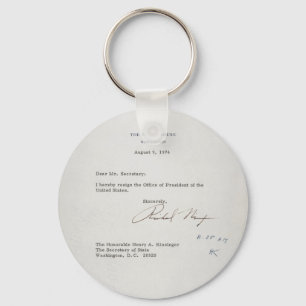 Brev för presidentRichard M. Nixon avsägelse Nyckelring