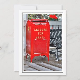 Brev för Santa Mailbox Julkort