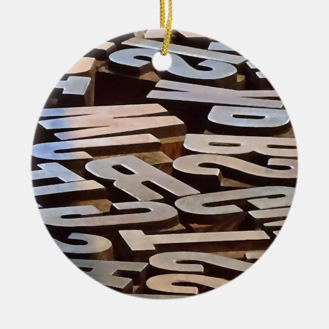 Brev för typinmatning julgransprydnad keramik (Framsidan)