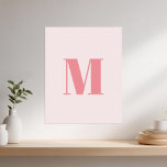 Brev - första moderna monogram poster<br><div class="desc">Brev första moderna monogram. trendig av snyggt personlig med monogrammat väggutskrift.</div>