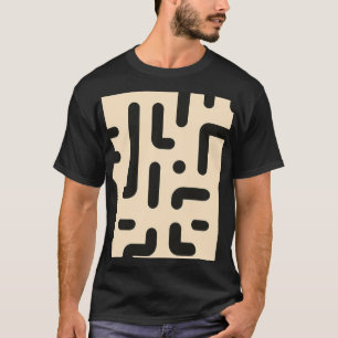 Brev-fragment på blekens beige bakgrund t shirt