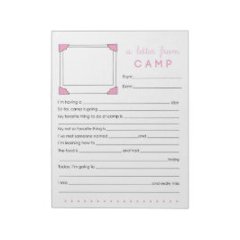 Brev från Camp Stationery från Camp Anteckningsblock