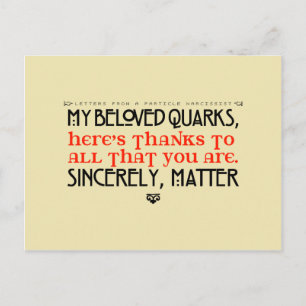 Brev från ett särskilt kort för narcissister