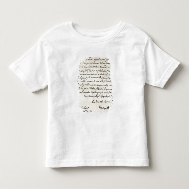 Brev från George mig till Charles VI T-shirt (Framsida)