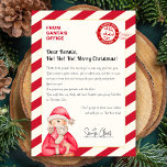 Brev från Jultomten från Nordpolkontoret<br><div class="desc">Ta med er förtjusningen av Nordpolen rak till er dörr med vår personlig brev från Santa's kontor! Beundra barn lika mycket med ett hjärtligt,  anpassat budskap från den gode mannen själv. Varje brev är noggrant utformat,  med vismisk utformning och tomtens officiell,  vilket garanterar en gnutta äkthet och helgdag magi.</div>