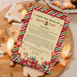 Brev från Jultomten Jul Inbjudningar<br><div class="desc">Personlig brev från Jultomten. Ge ditt barn i år speciellt,  sött brev från Santa. Samling: https://www.zazzle.com/collections/love_christmas_collection-119212194434211063</div>