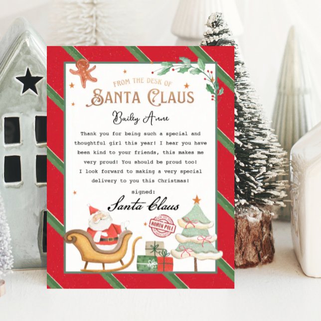 Brev från Jultomten-julen brev (letter from santa claus)