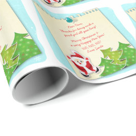 Brev från Jultomten Notering Papper jul Presentpapper