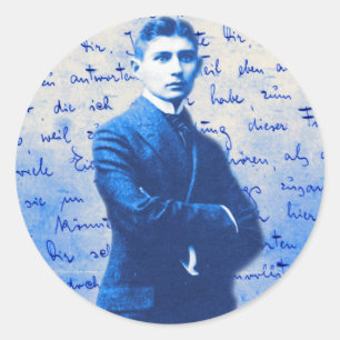 Brev från Kafka Runt Klistermärke