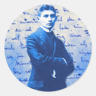 Brev från Kafka Runt Klistermärke