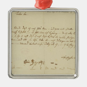 Brev från Mozart till en freemason, Januari 1786 Julgransprydnad Metall