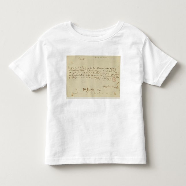 Brev från Mozart till en freemason, Januari 1786 T Shirt (Framsida)