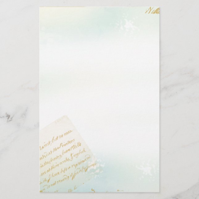 Brev från Paris brevpapper i blått (Framsida)