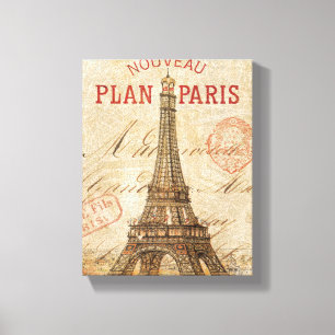 Brev från Paris Canvastryck