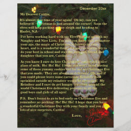 Brev från Santa Angel Ljus Older Kids