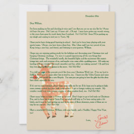 Brev från Santa Blue Eyed Reindeer Julkort