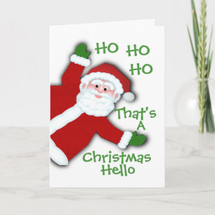 Brev från Santa Helgkort