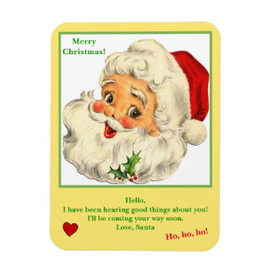 Brev från Santa Keepsaké Magnet