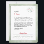 Brev från Santa North Pole Julkort<br><div class="desc">Världens finaste Jultomten Brev. Denna charmerande brev från Jultomten är fullt redigerbar. Barn kärlek ska ta emot brev och du kommer att känna ditt hjärta varmt när ditt barn får det största julleendet av alla på ansikte - särskilt när de ser att det undertecknades av Jultomten! Gör den här julhelgen...</div>