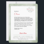 Brev från Santa North Pole Julkort<br><div class="desc">Världens finaste Jultomten Brev. Denna charmerande brev från Jultomten är fullt redigerbar. Barn kärlek ska ta emot brev och du kommer att känna ditt hjärta varmt när ditt barn får det största julleendet av alla på ansikte - särskilt när de ser att det undertecknades av Jultomten! Gör den här julhelgen...</div>