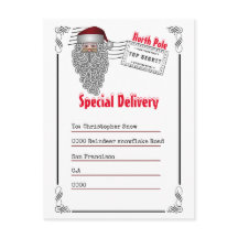 Brev från Santa North Pole till barn