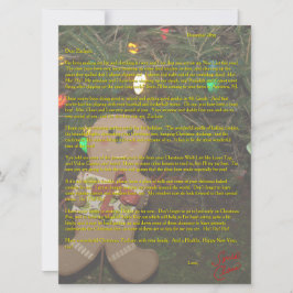 Brev från Santa Pepparkaksgubbe Julgran Julkort