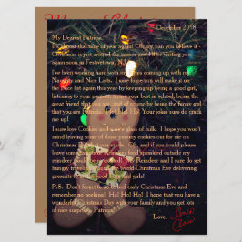 Brev från Santa Pepparkaksgubbe Julkort