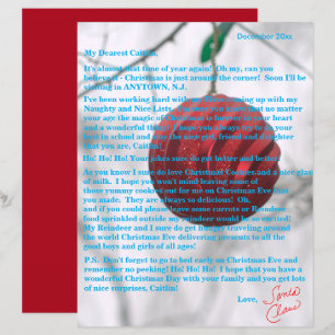 Brev från Santa Tweens Red Ornament