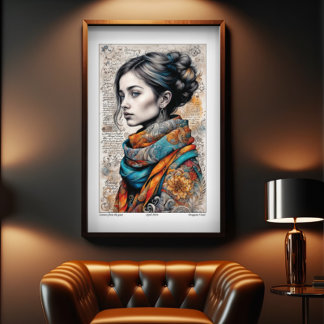 Brev från tidigare - Papper utskrift Poster