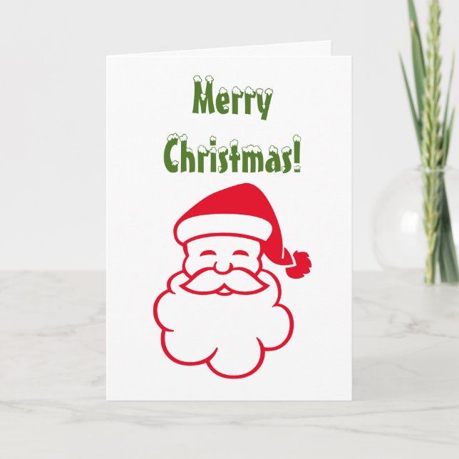 Brev från tomten (läs tillbaka för mer) Santa Helgkort (Framsida)