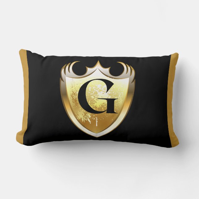 Brev G Capital Alphabet Lumbarkudde (Framsida)