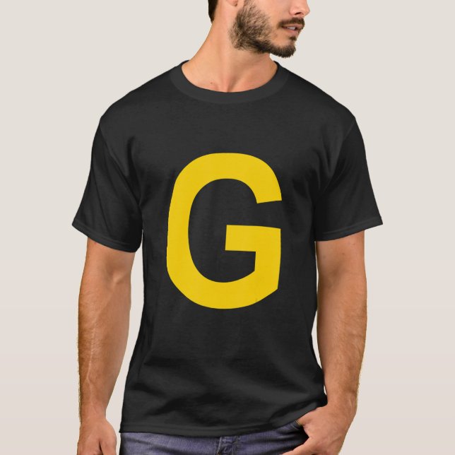 Brev G Capital Alphabet T Shirt (Framsida)