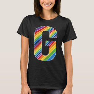 Brev G Lesbisk Gay pride Bisexual Trans Brev G T Shirt