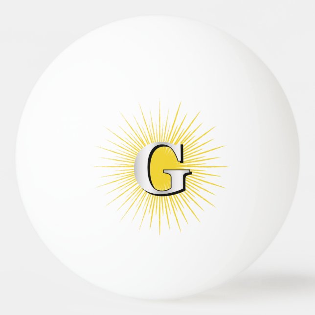 Brev G - masonisk symbol Pingisboll (Framsidan)