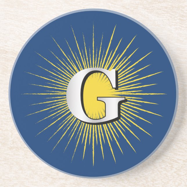 Brev G - masonisk symbol Underlägg (Framsidan)
