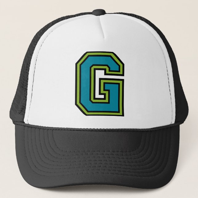 Brev ’G’ Monogram Truckerkeps (Framsida)