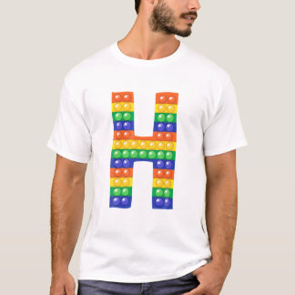 Brev H Capital Alphabet Fidget Pop It FUNNY Matc T Shirt