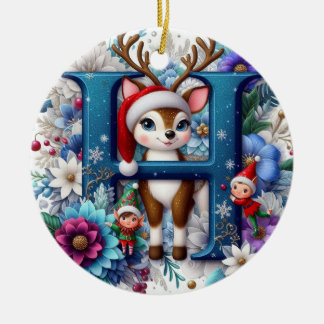 BREV h Julgransprydnad Keramik